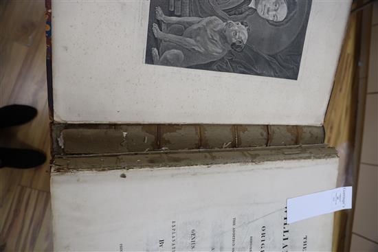 Hogarth, William - Works, folio, contemporary half morocco, front joint split away but attached at rear